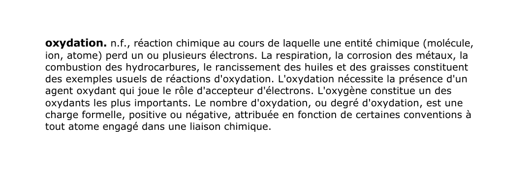 Prévisualisation du document oxydation.