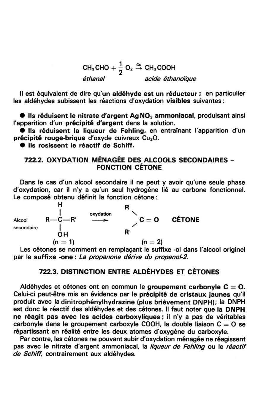 Prévisualisation du document Oxydation des alcools: passage aux fonctions aldéhyde et cétone