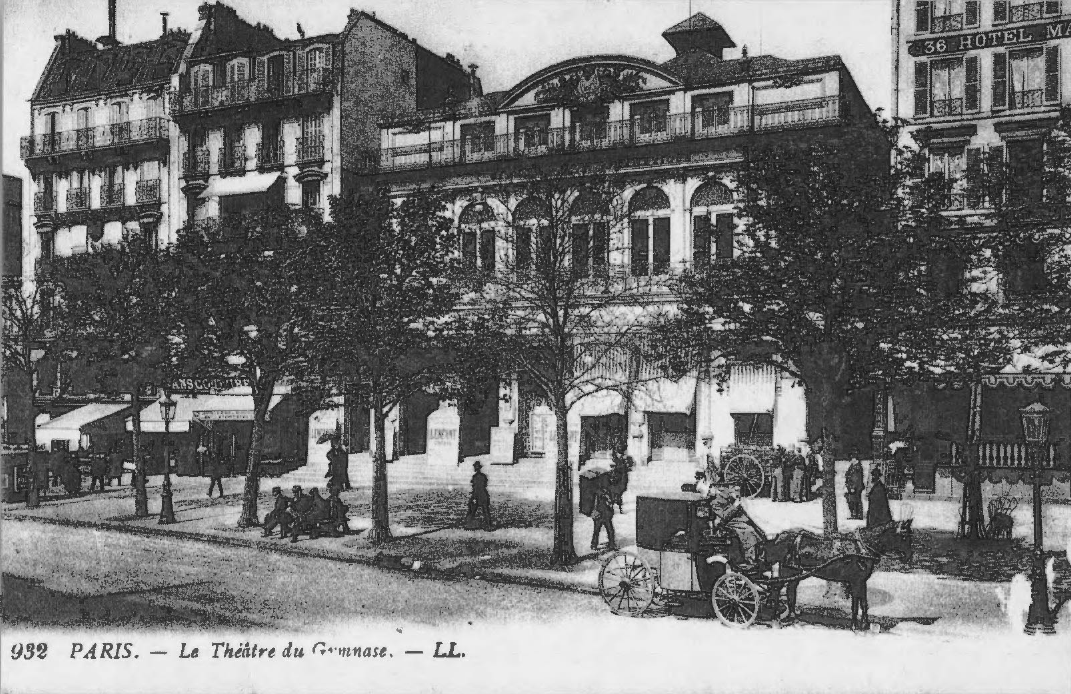 Prévisualisation du document P a ris, théâtre d u G ymnase
S ur le boulevard Bonne-Nouvelle (//o et x·
arrondissements) se dresse le théâtre d u
Gymnase, ouvert le 2 0décembre 1820.
