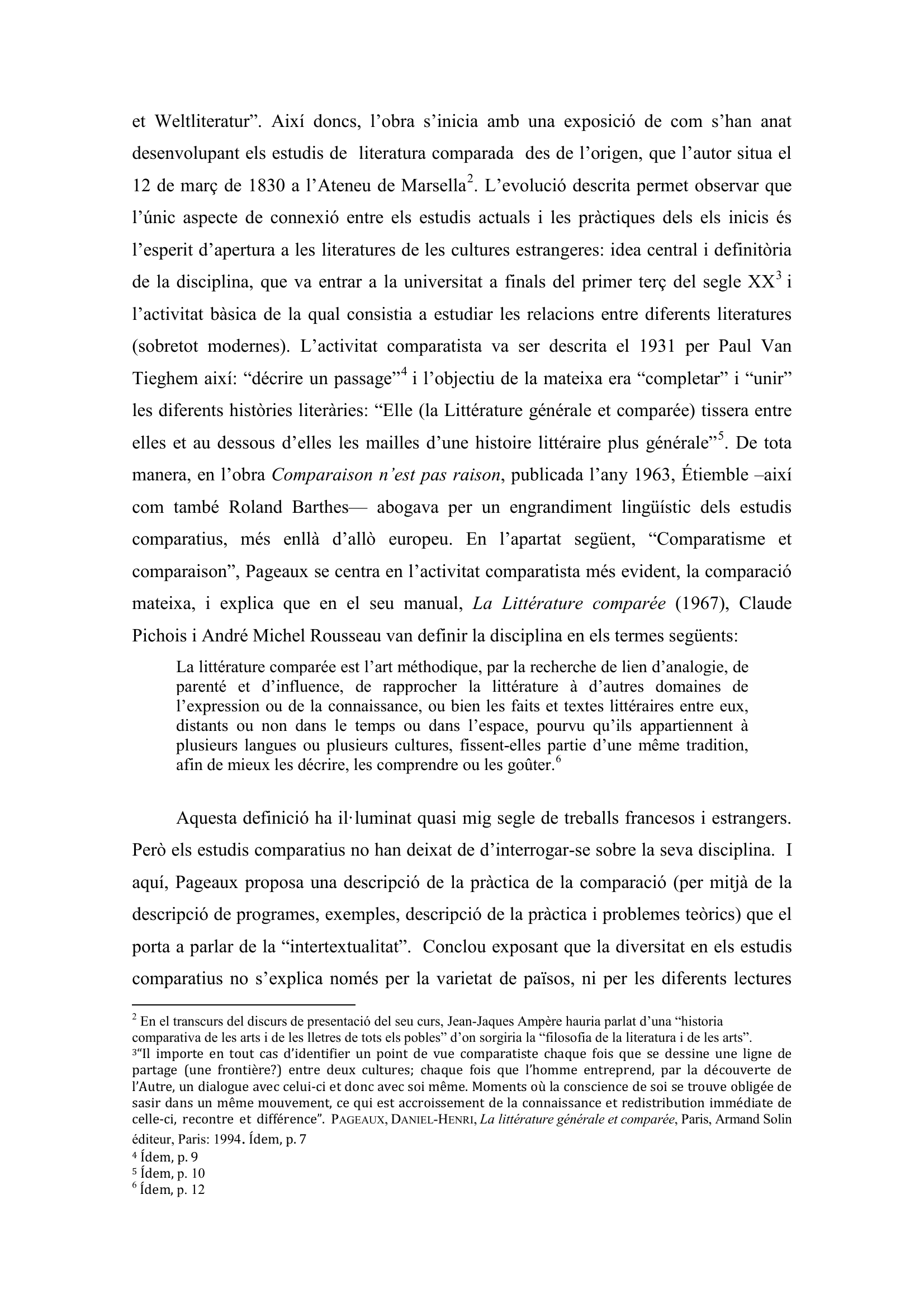 Prévisualisation du document PAGEAUX, DANIEL-HENRI. La littérature générale et comparée, Paris, Armand Solin éditeur