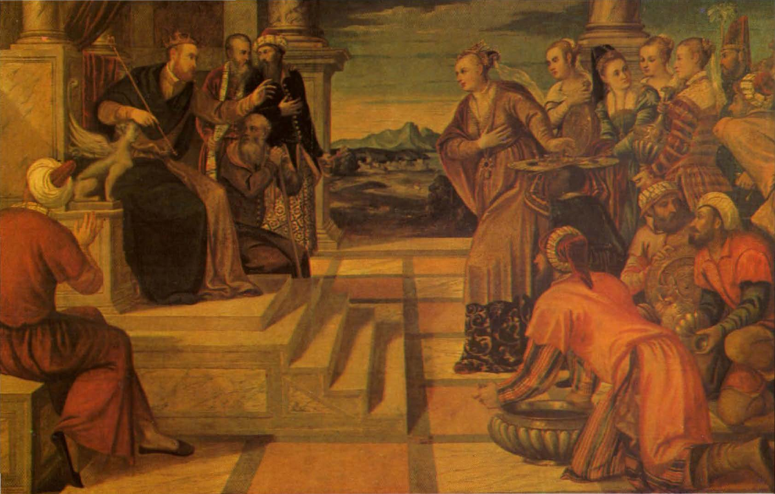 Prévisualisation du document PALMA Antonio : Salomon et la Reine de Saba (analyse du tableau).