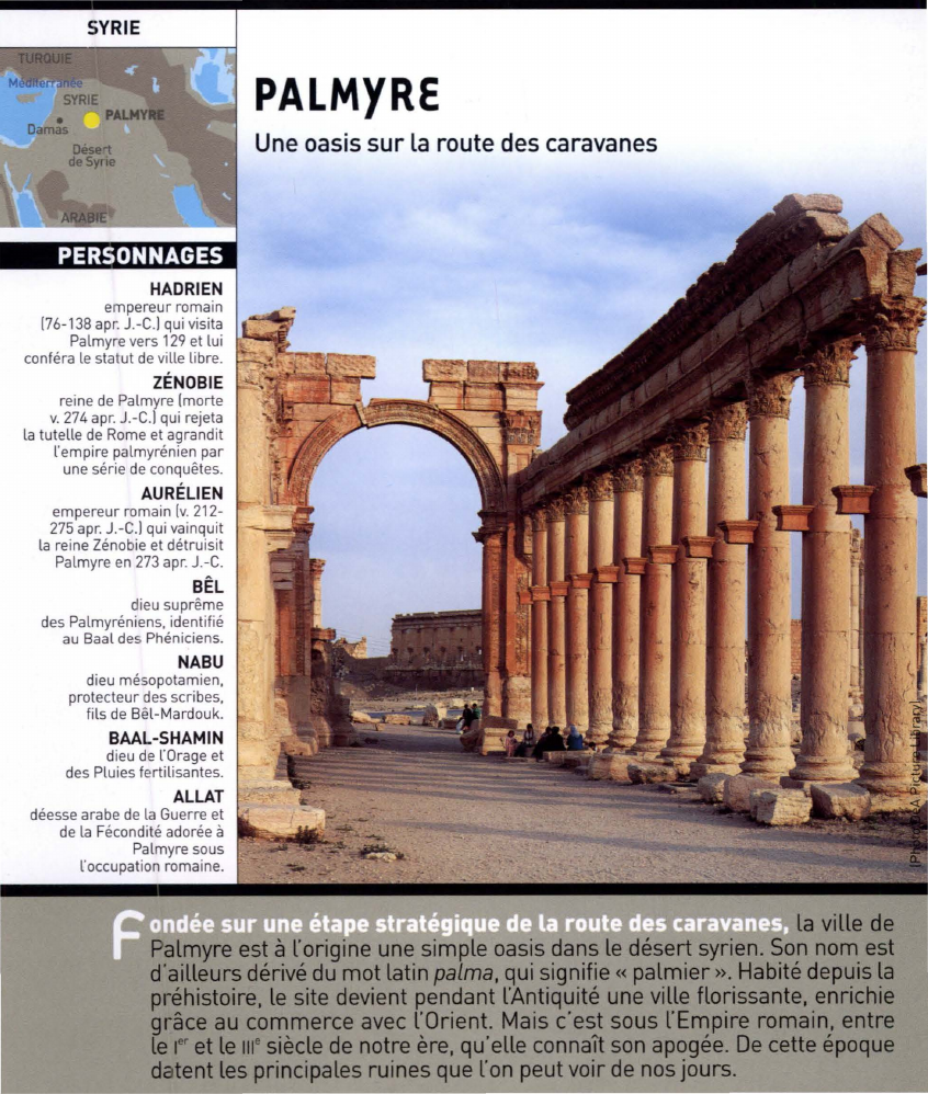Prévisualisation du document PALMYRE : Une oasis sur la route des caravanes