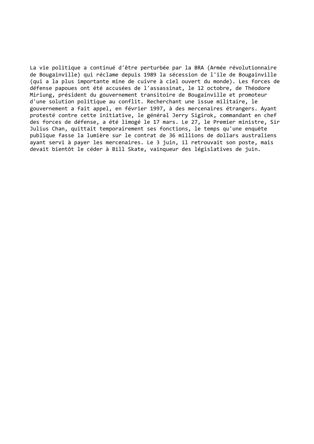 Prévisualisation du document Papouasie-Nouvelle-Guinée (1996-1997)