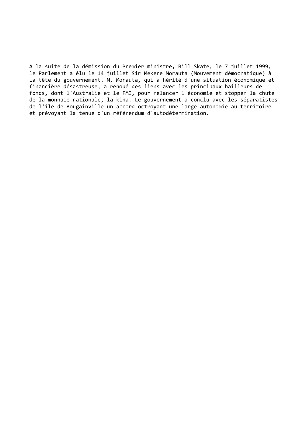 Prévisualisation du document Papouasie-Nouvelle-Guinée (1999-2000)