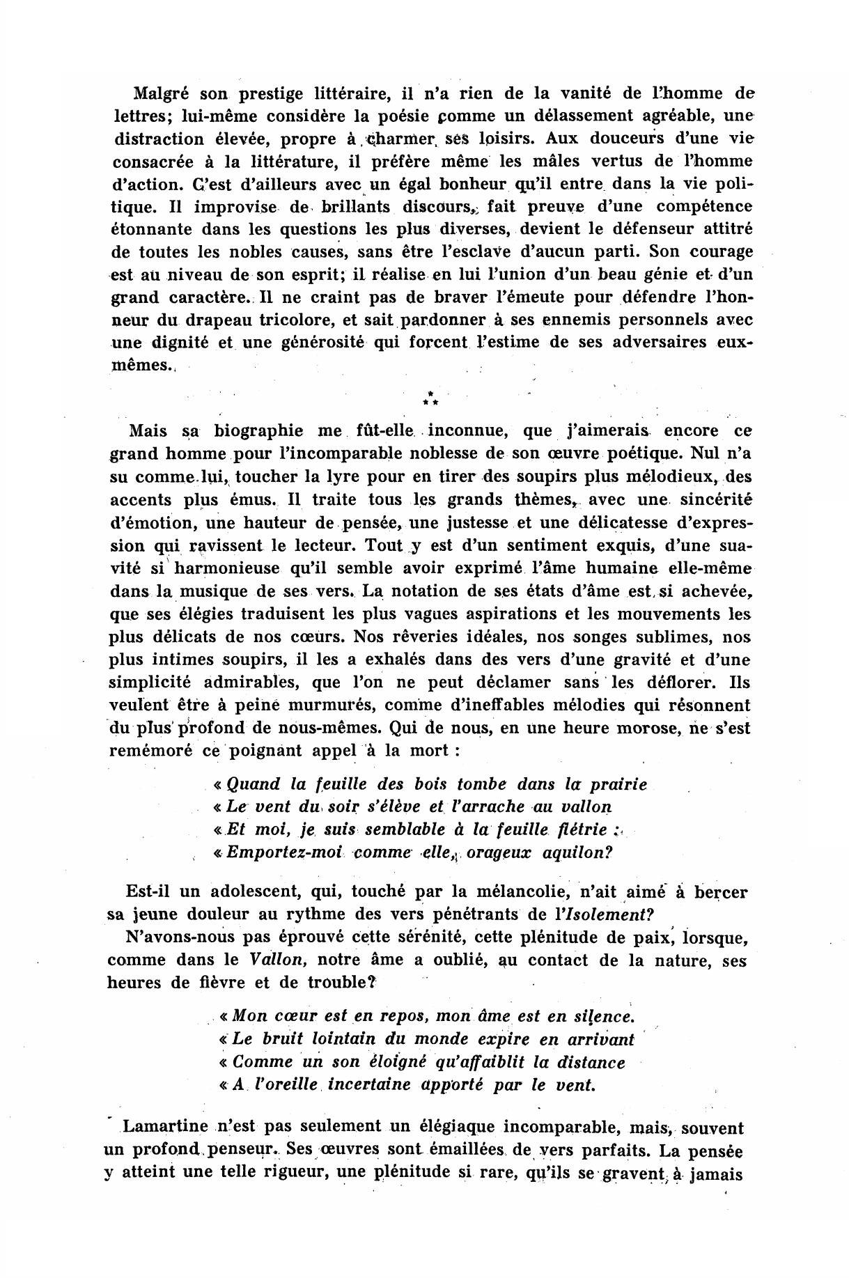 Prévisualisation du document Par quels traits de son caractère et de sa poésie Lamartine plait-il aux jeunes gens ?