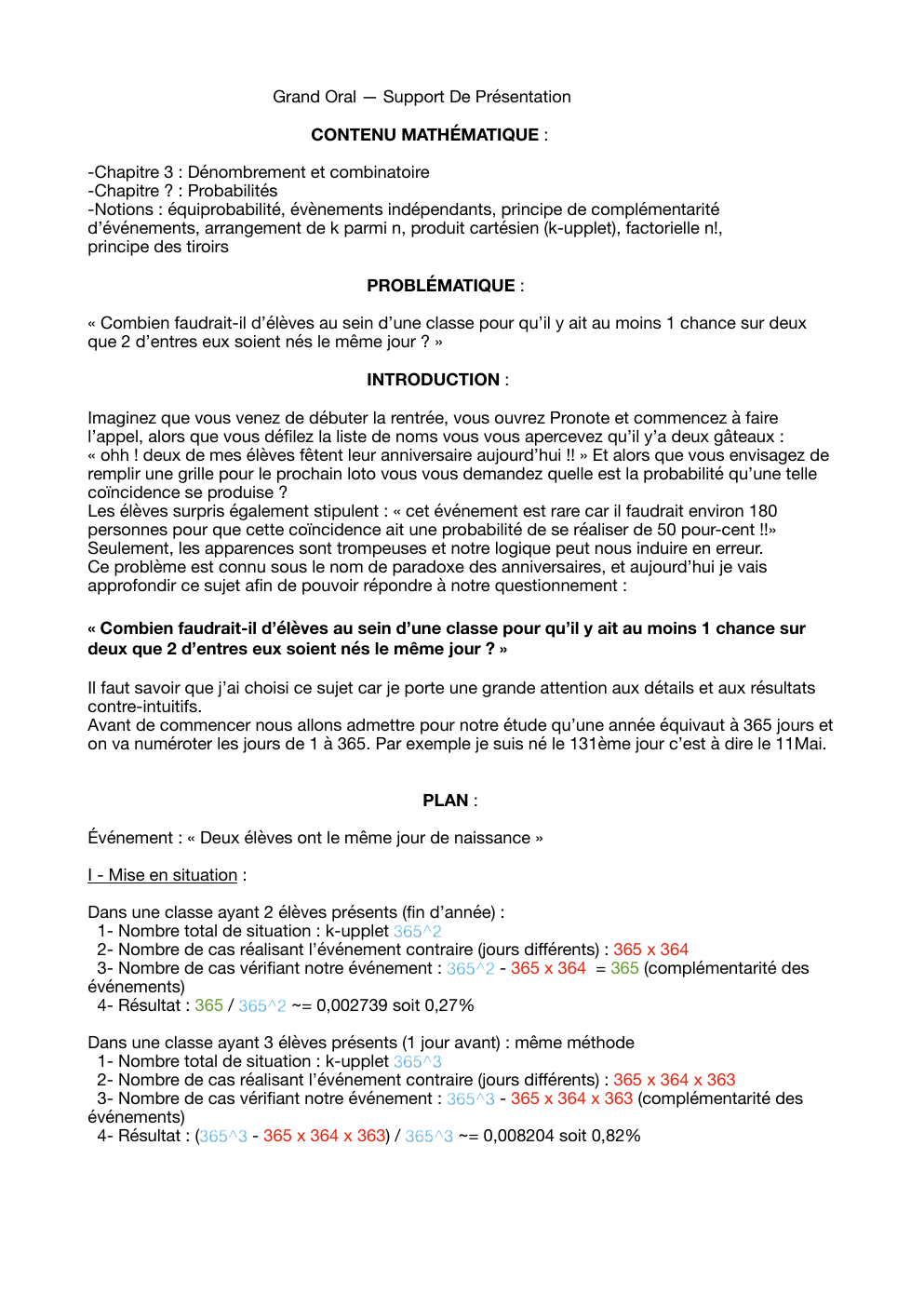 Prévisualisation du document Paradoxe des anniversaires