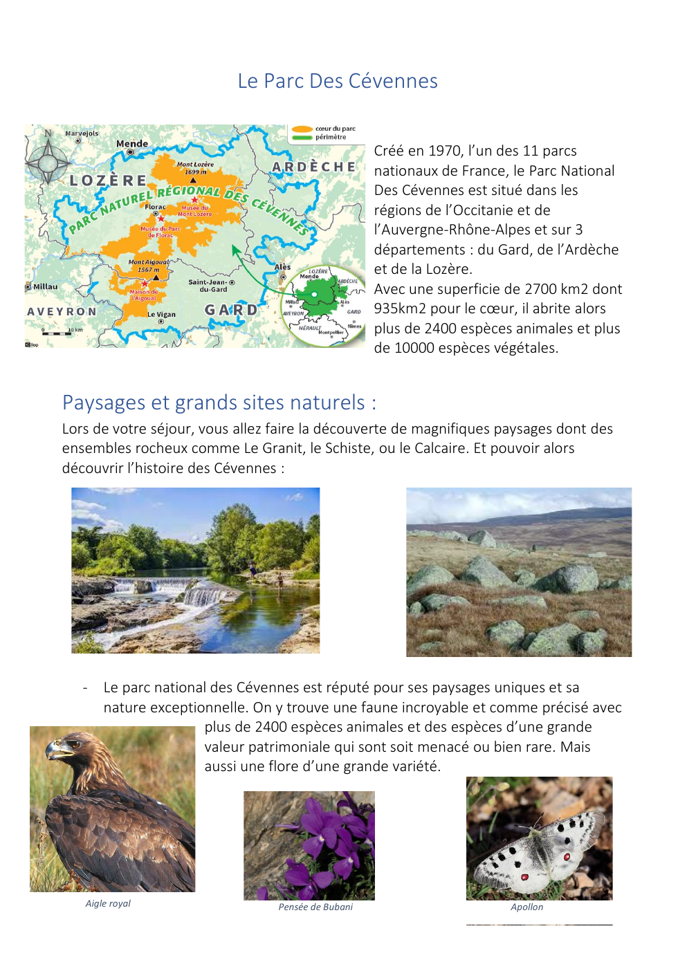 Prévisualisation du document Parc des cevennes