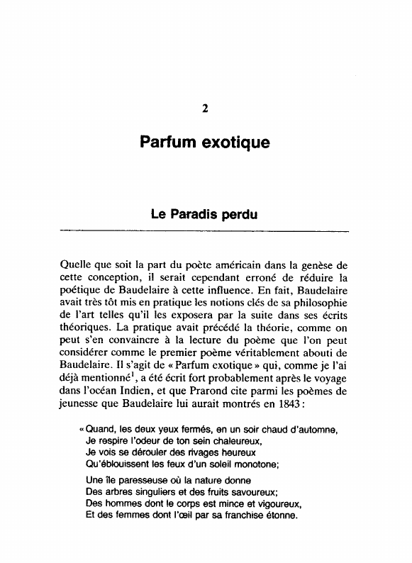 Prévisualisation du document PARFUM EXOTIQUE					                                                                              C. BAUDELAIRE (1821-1867), Les Fleurs du Mal