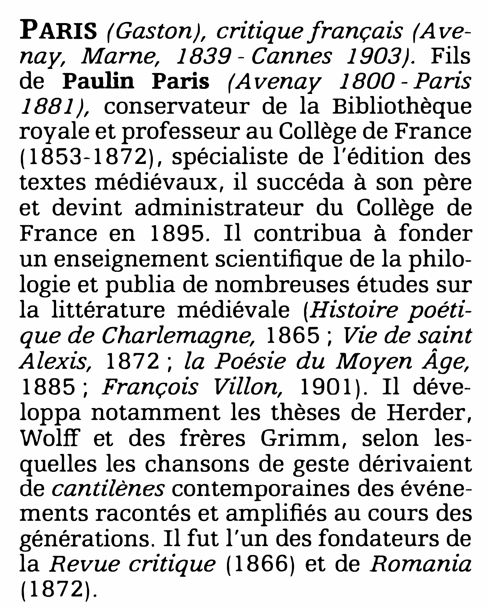 Prévisualisation du document PARIS (Gaston)