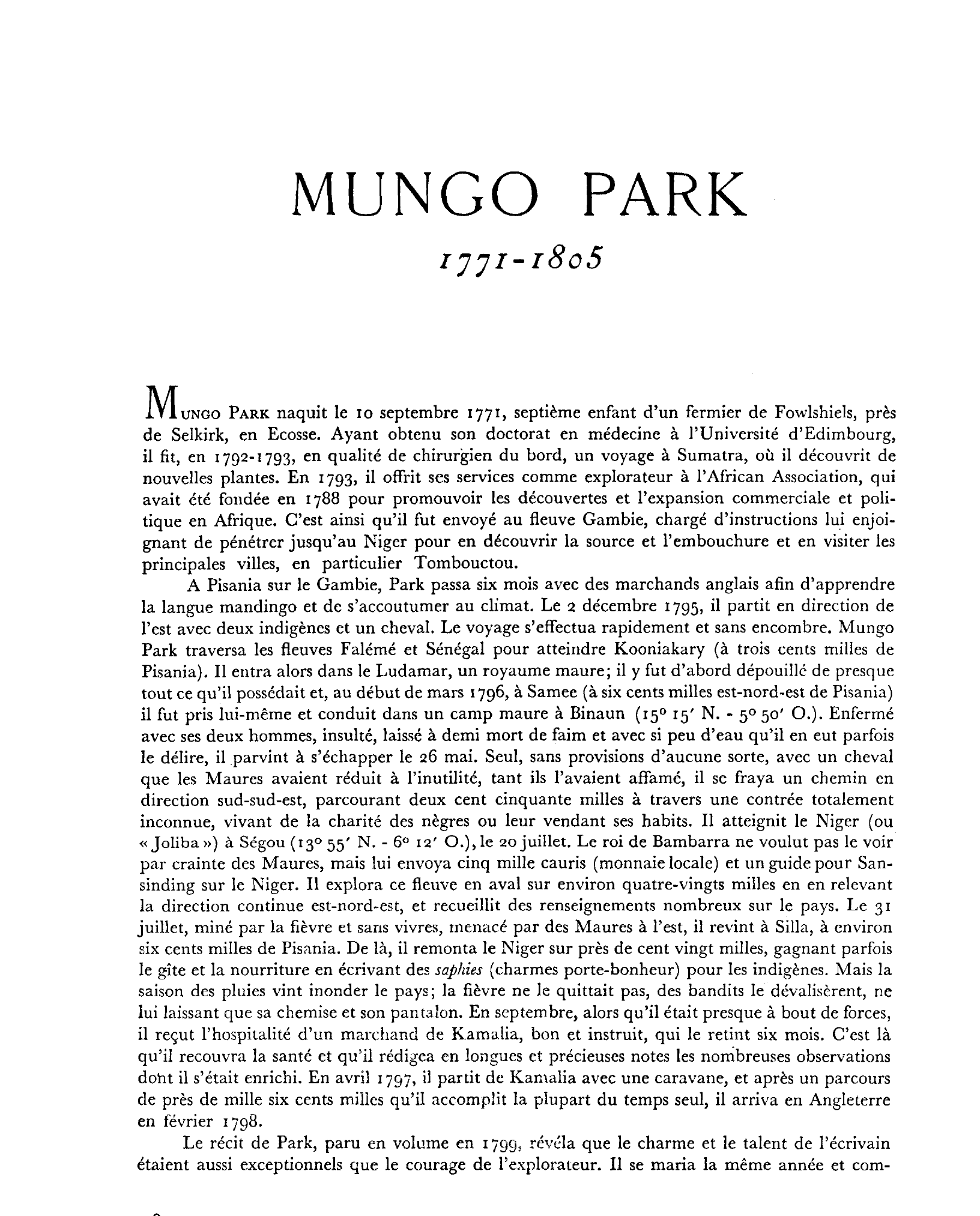 Prévisualisation du document Park, Mungo