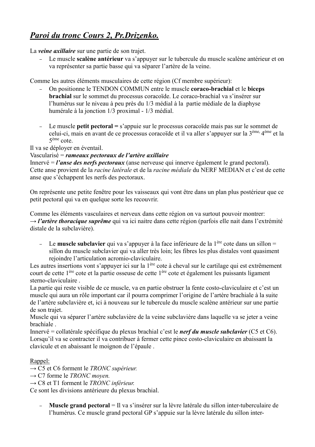 Prévisualisation du document Paroi du tronc