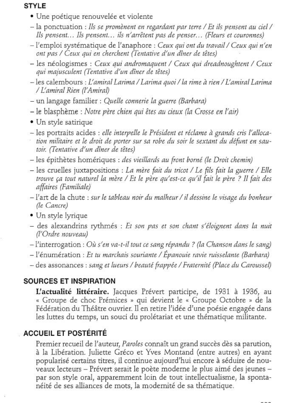 Prévisualisation du document Paroles 1944  Jacques Prévert (résumé de l'oeuvre & analyse détaillée)
