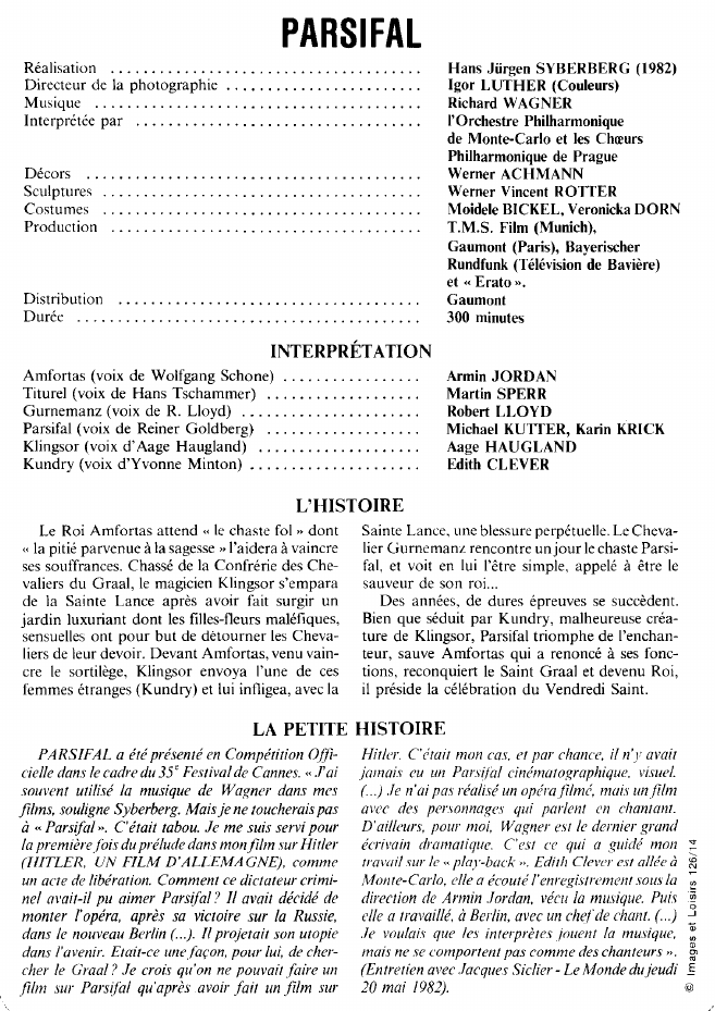 Prévisualisation du document PARSIFAL