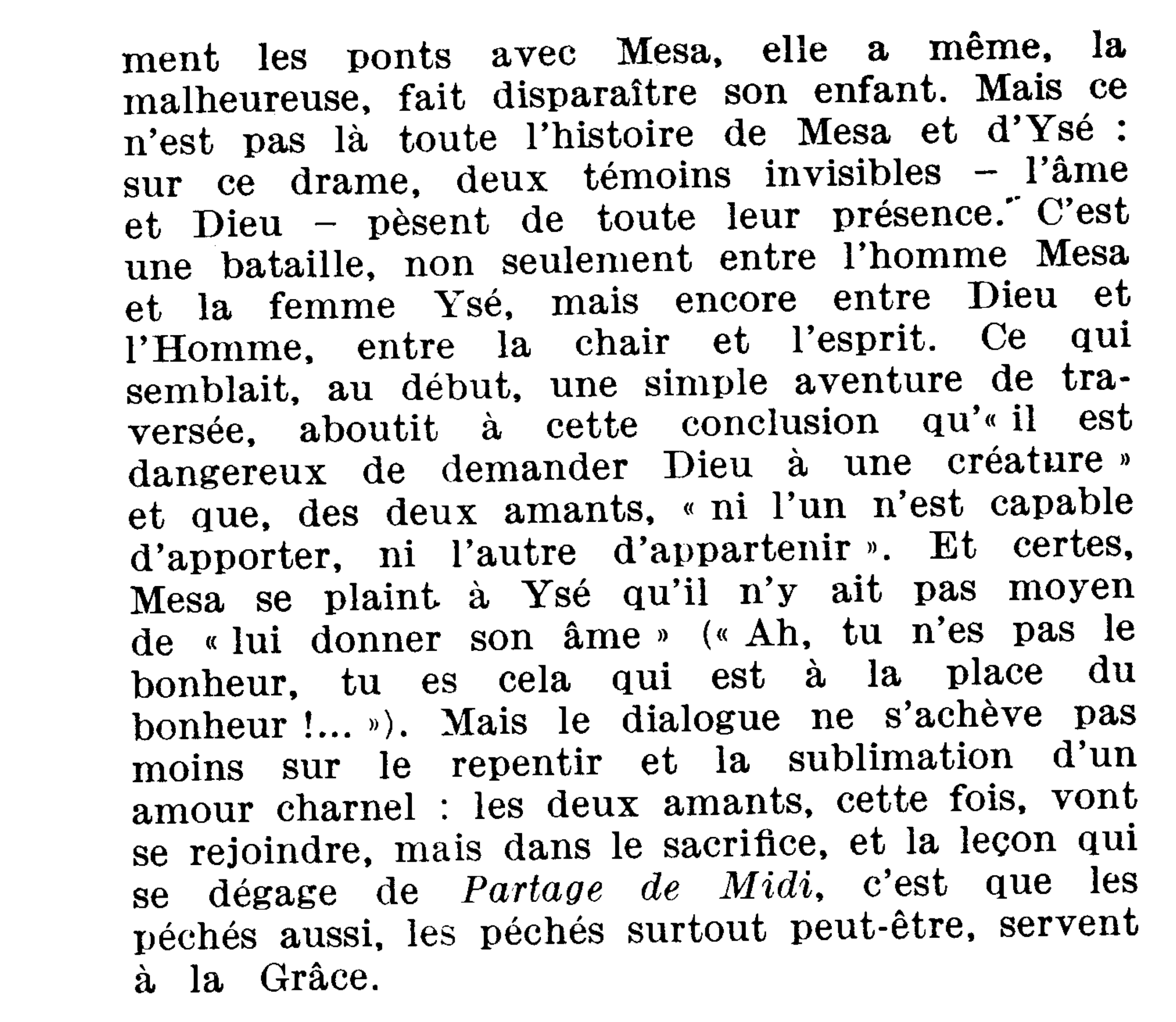 Prévisualisation du document PARTAGE DE MIDI de Paul Claudel