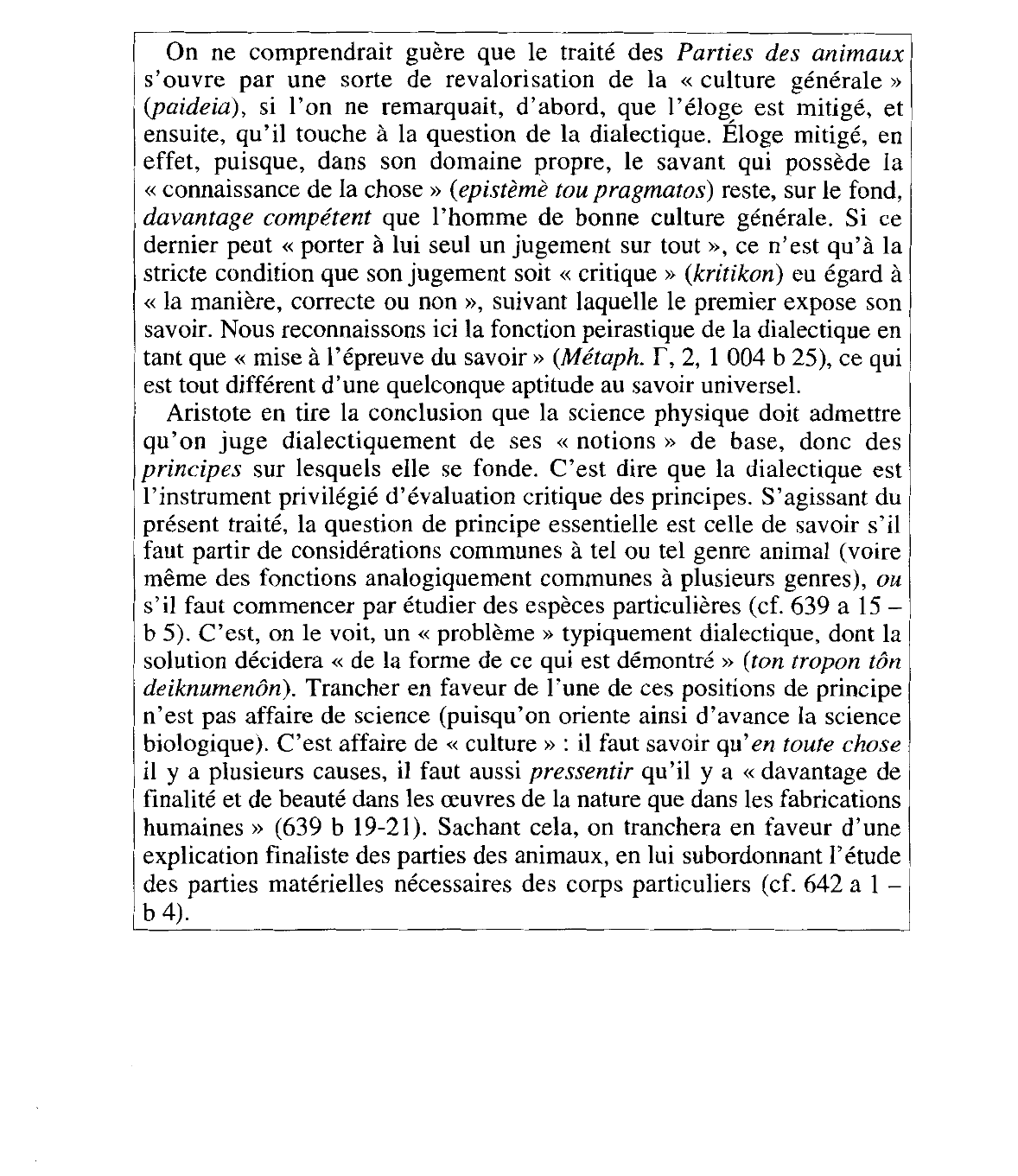 Prévisualisation du document Parties des animaux - Aristote