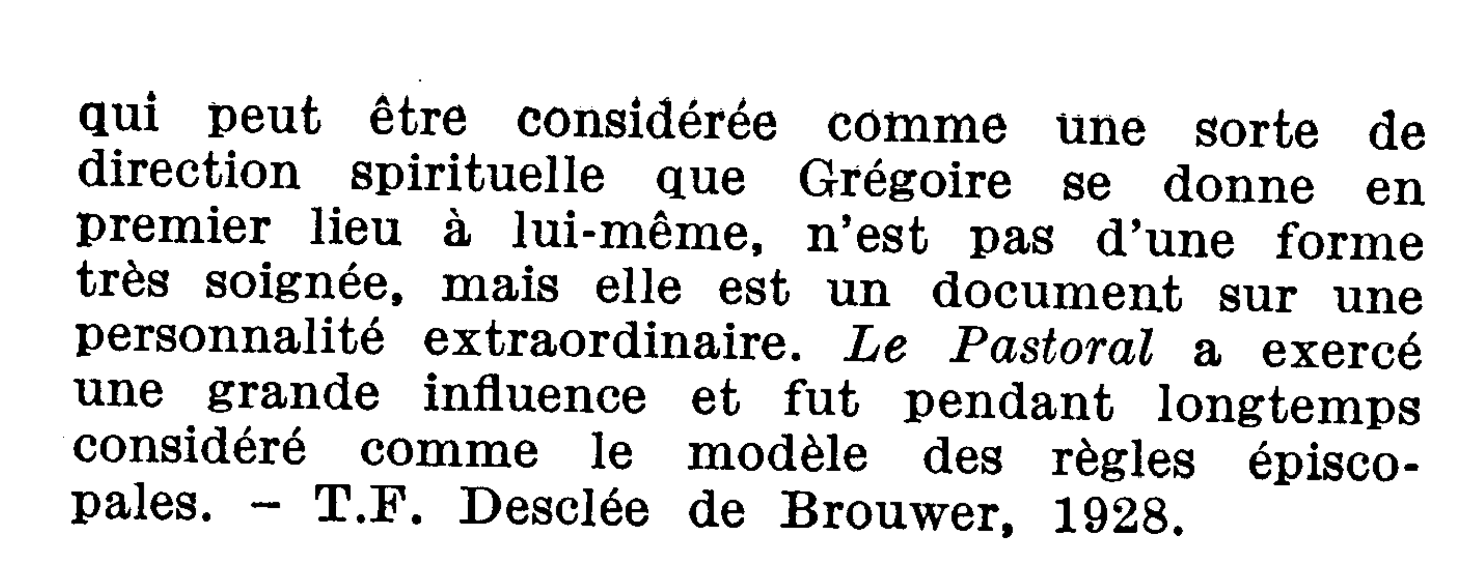 Prévisualisation du document PASTORAL (Le) de Grégoire le    Grand