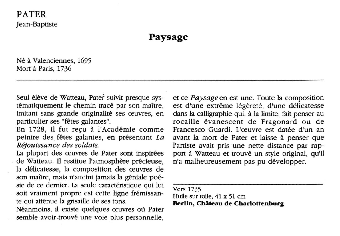 Prévisualisation du document PATER Jean-Baptiste : Paysage