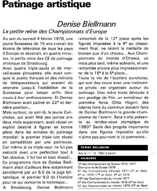 Prévisualisation du document Patinage artistique:Denise Biellmann (sport).