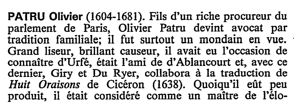 Prévisualisation du document PATRU (Olivier)
