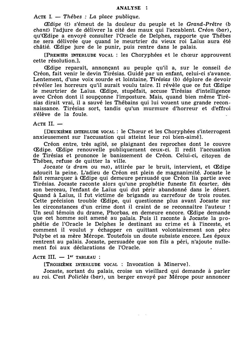 Prévisualisation du document Paul BASTIDE : OEDIPE-ROI (résumé et analyse de l’œuvre – Répertoire lyrique)