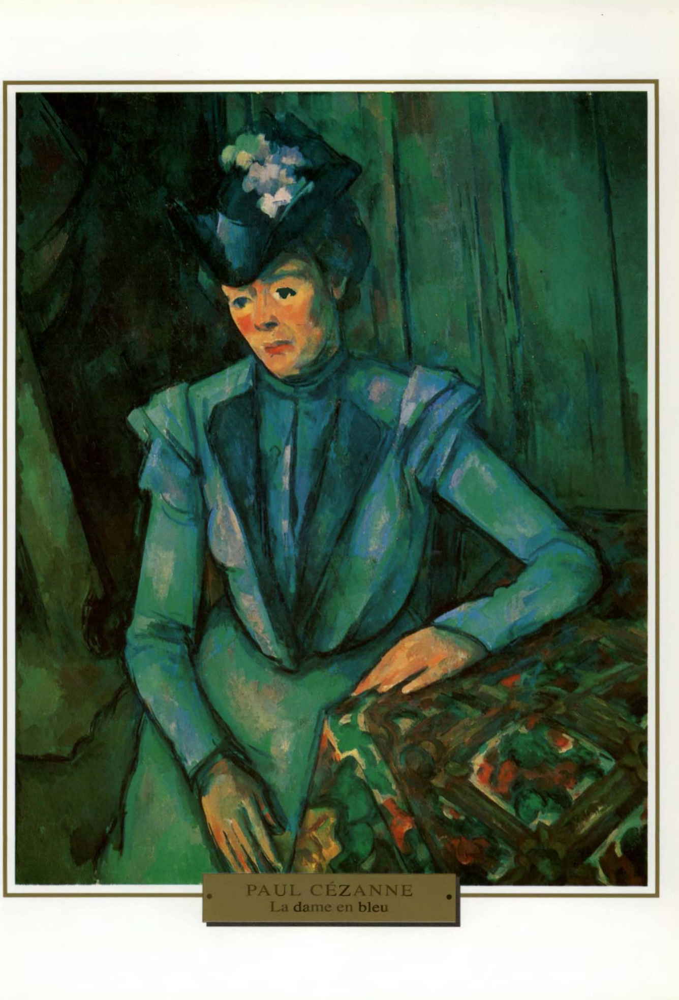 Prévisualisation du document PAUL CÉZANNE:  LA DAME EN BLEU