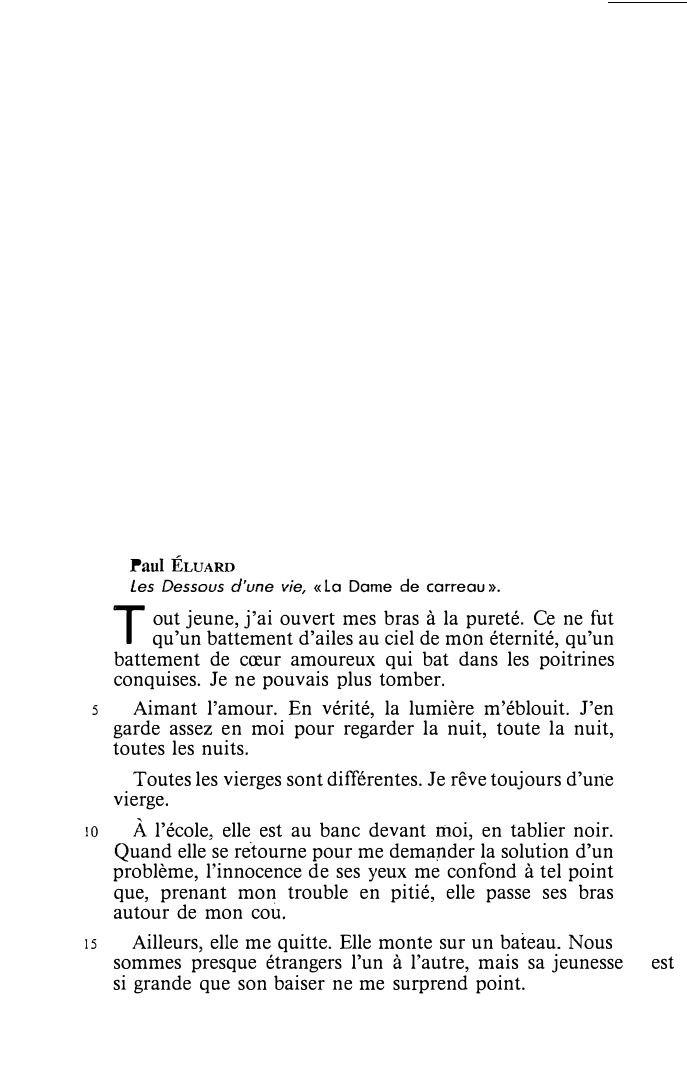 Prévisualisation du document Paul Eluard - Les Dessous d'une vie, « La Dame de carreau».