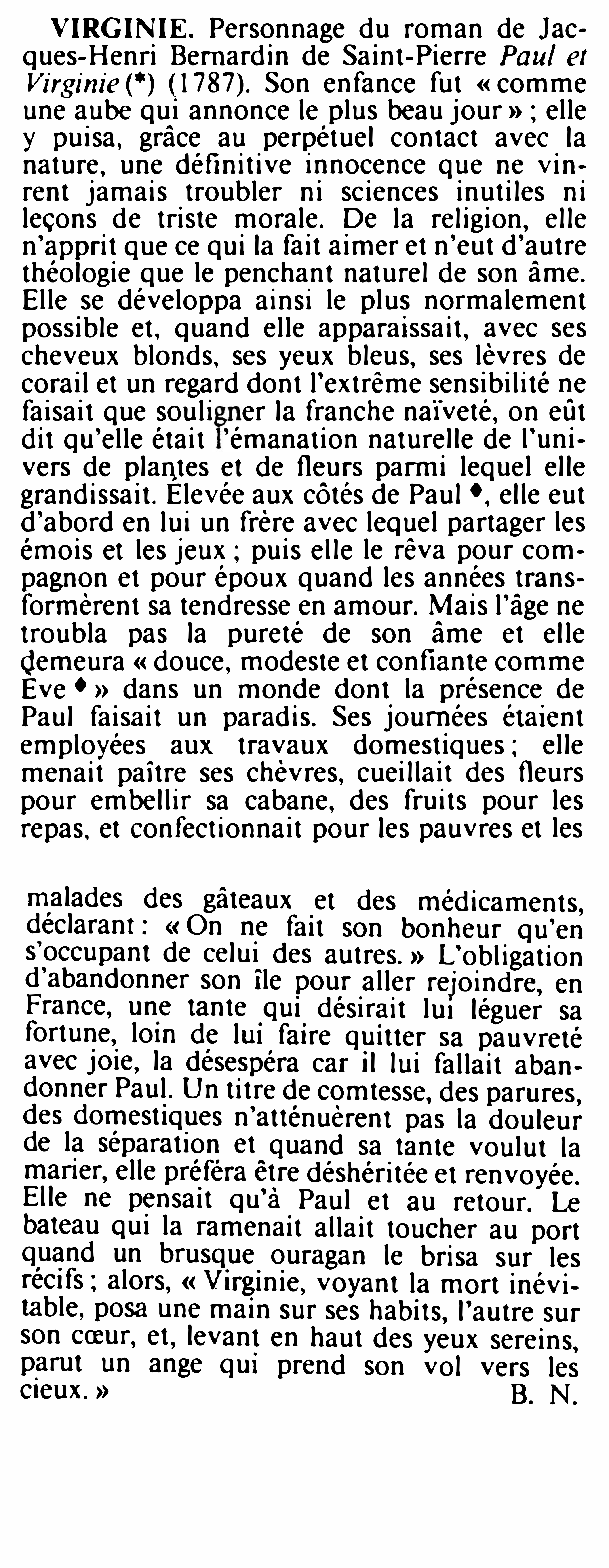 Prévisualisation du document Paul ET Virginie de Bernardin de Saint-Pierre