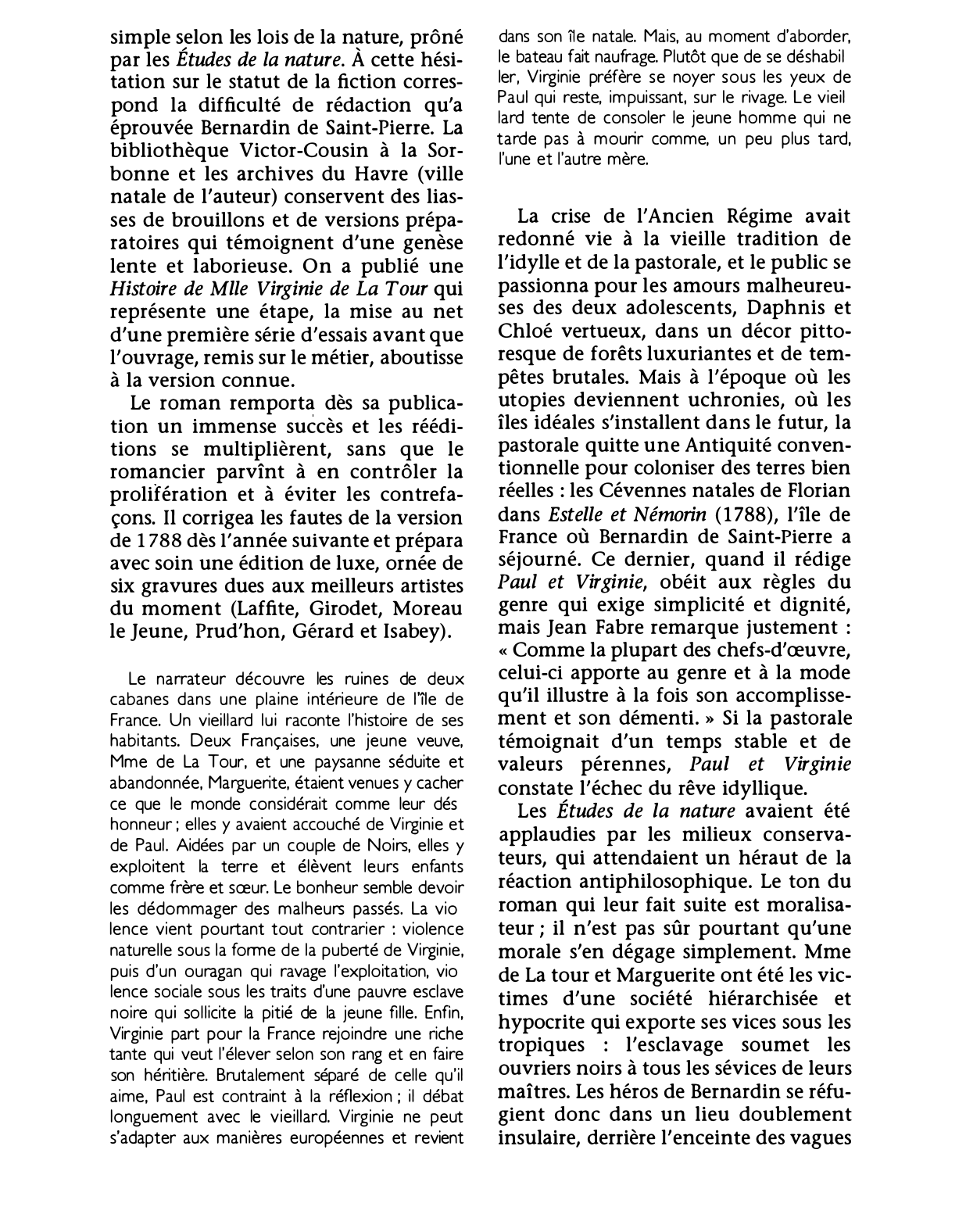 Prévisualisation du document PAUL ET VIRGINIE. Roman de Jacques-Henri Bernardin de Saint-Pierre (résumé & analyse)