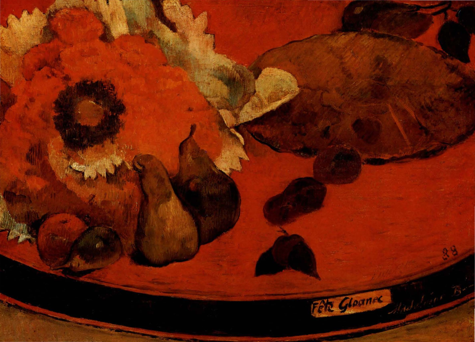 Prévisualisation du document Paul GAUGUIN:
NATURE MORTE, DIT « FÊTE GLOANEC ».