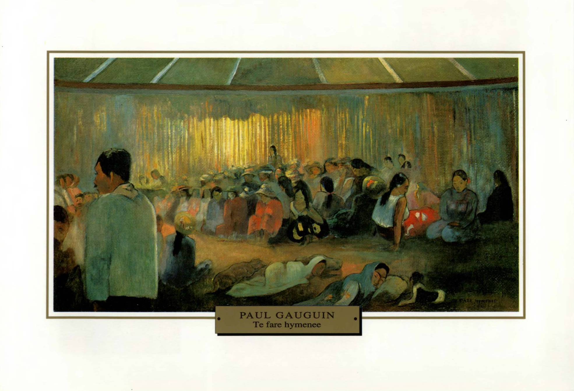 Prévisualisation du document Paul GAUGUIN: TE FARE HYMENEE