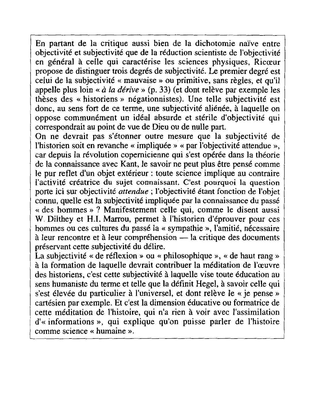 Prévisualisation du document Paul Ricœur, Histoire et Vérité, Seuil, 1955, p. 23-24.