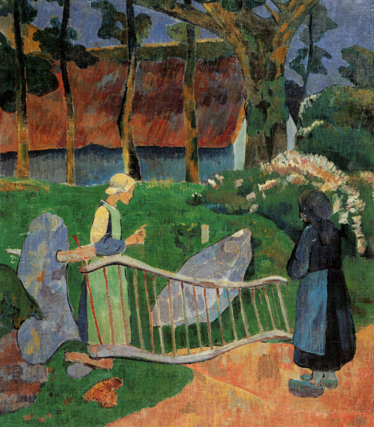 Prévisualisation du document Paul SÉRUSIER:
LA BARRIÈRE FLEURIE, LE POULDU (FINISTÈRE).