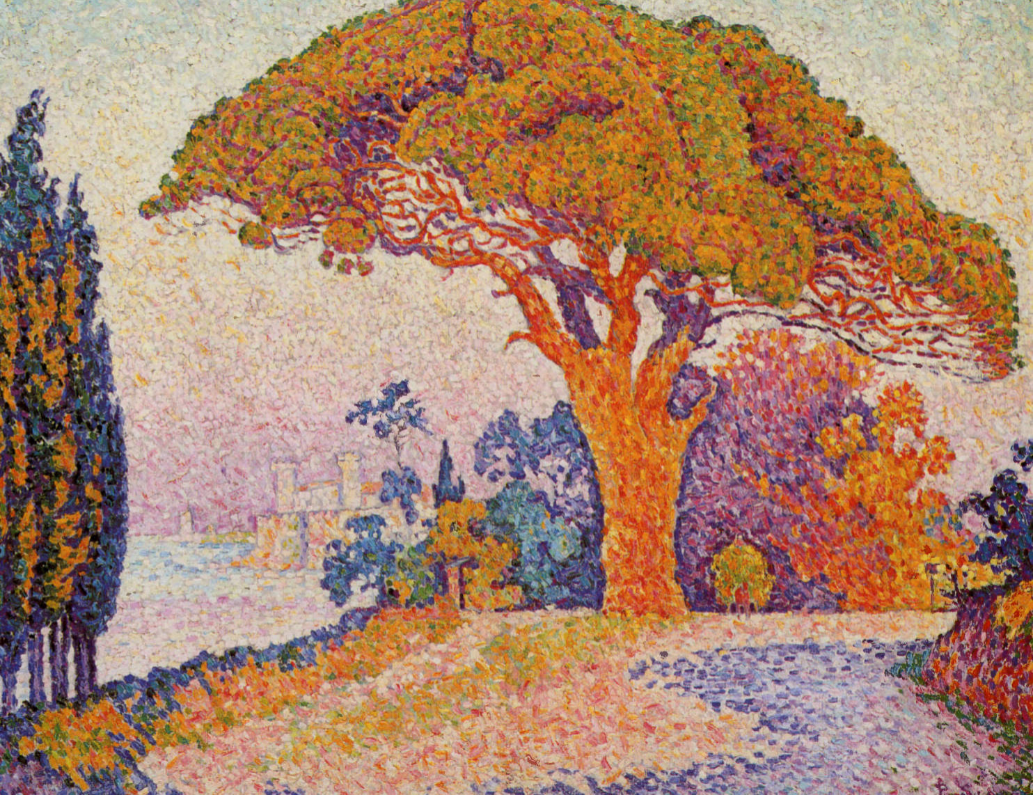 Prévisualisation du document Paul SIGNAC:
LE PIN BERTAUD, SAINT-TROPEZ.