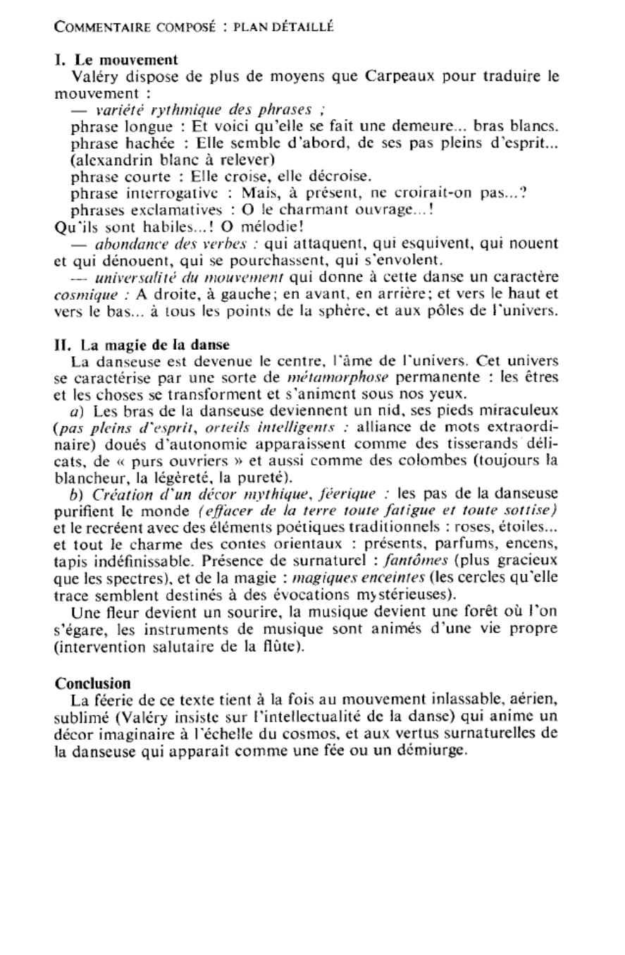 Prévisualisation du document Paul VALÉRY, L'Ame et la danse. Commentaire