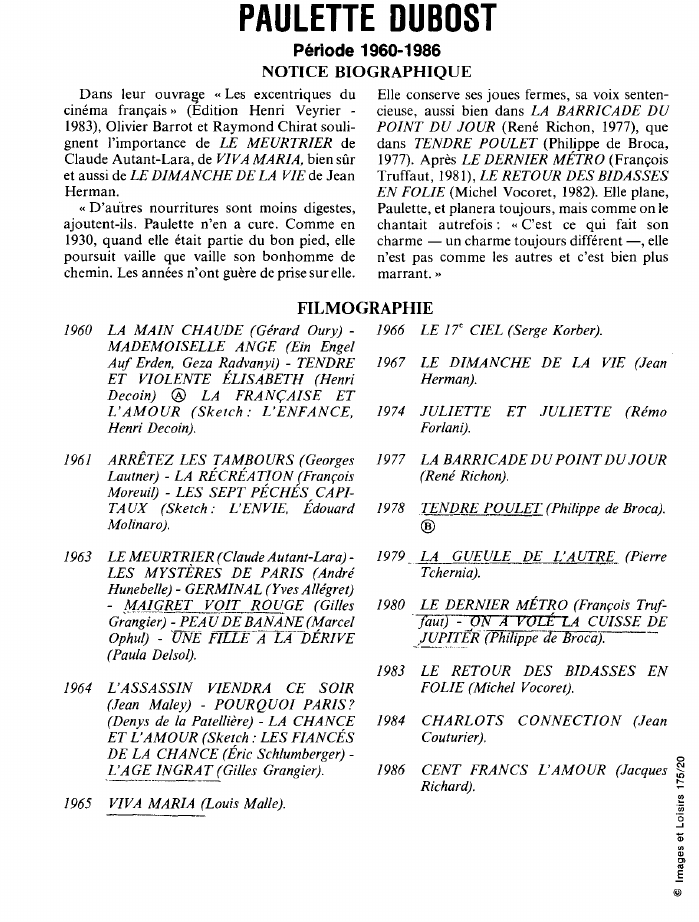 Prévisualisation du document PAULETTE DUBOST