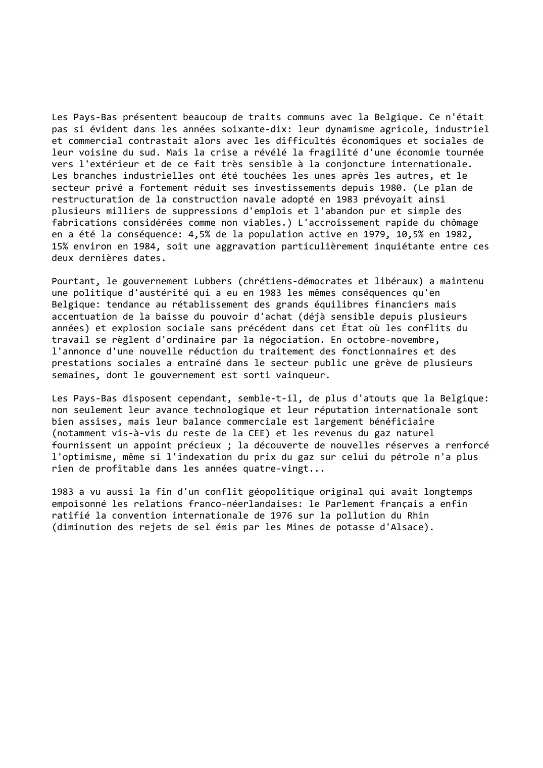 Prévisualisation du document Pays-Bas (1983-1984)
