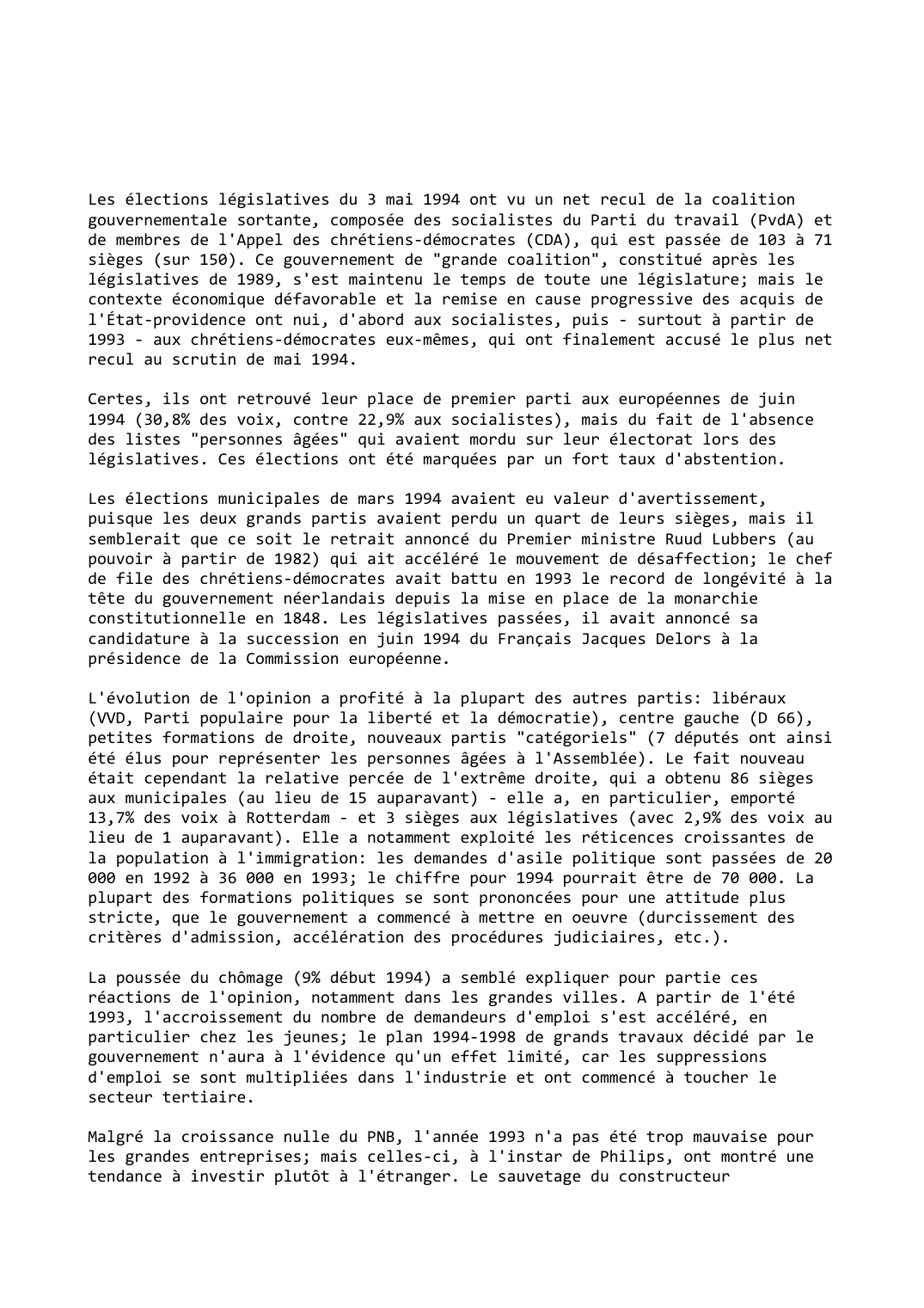 Prévisualisation du document Pays-Bas (1993-1994)