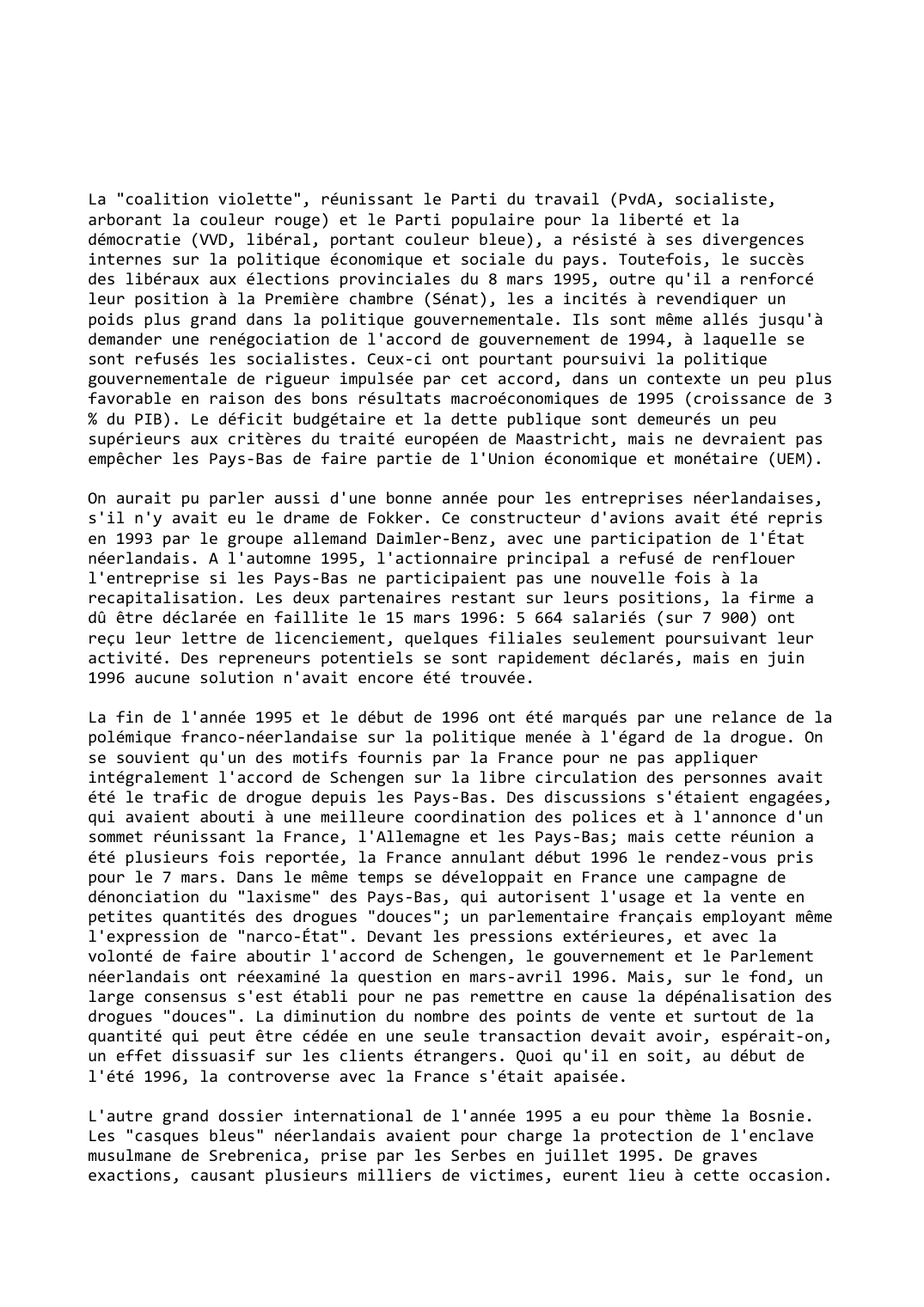 Prévisualisation du document Pays-Bas (1995-1996)