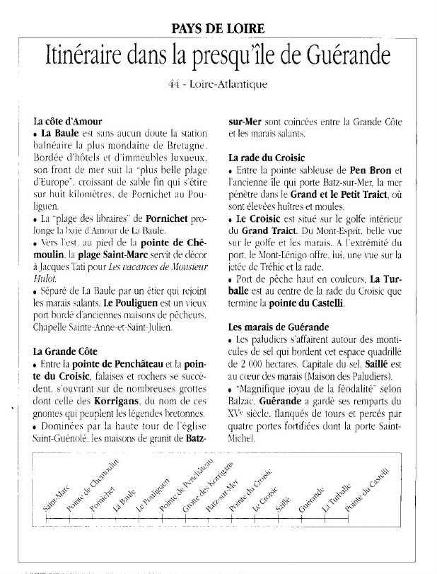 Prévisualisation du document PAYS DE LOIREItinéraire dans la presqu'île de Guérande.