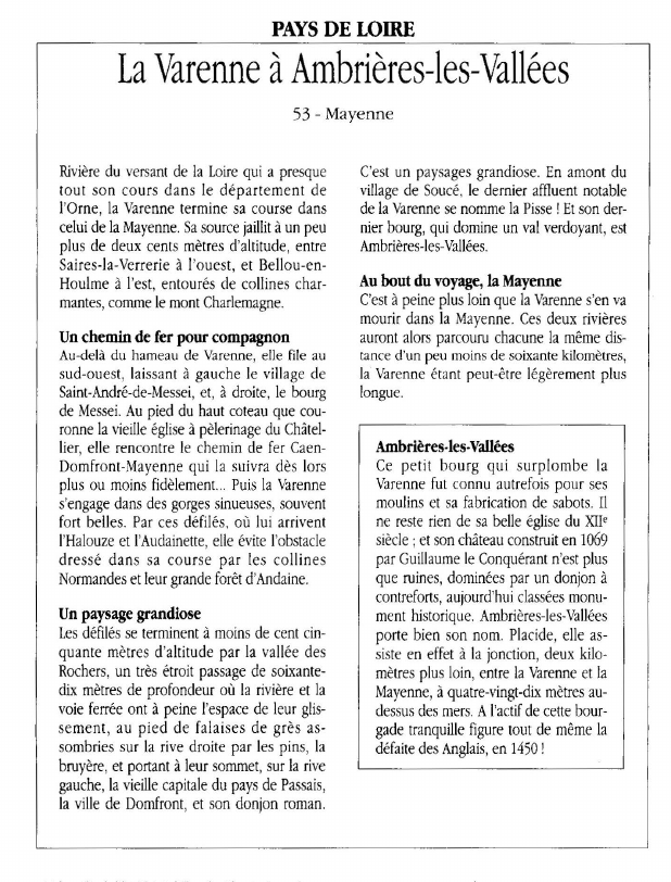Prévisualisation du document PAYS DE LOIRELa Varenne à Ambrières-les-Vallées.