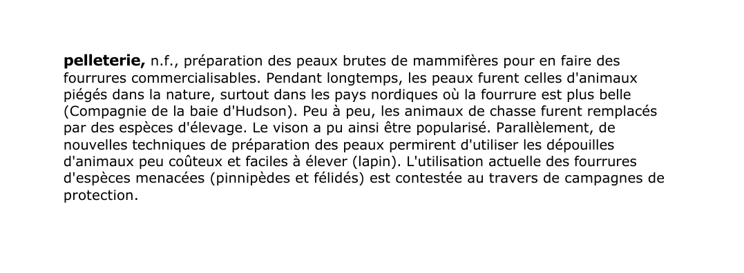 Prévisualisation du document pelleterie, n.