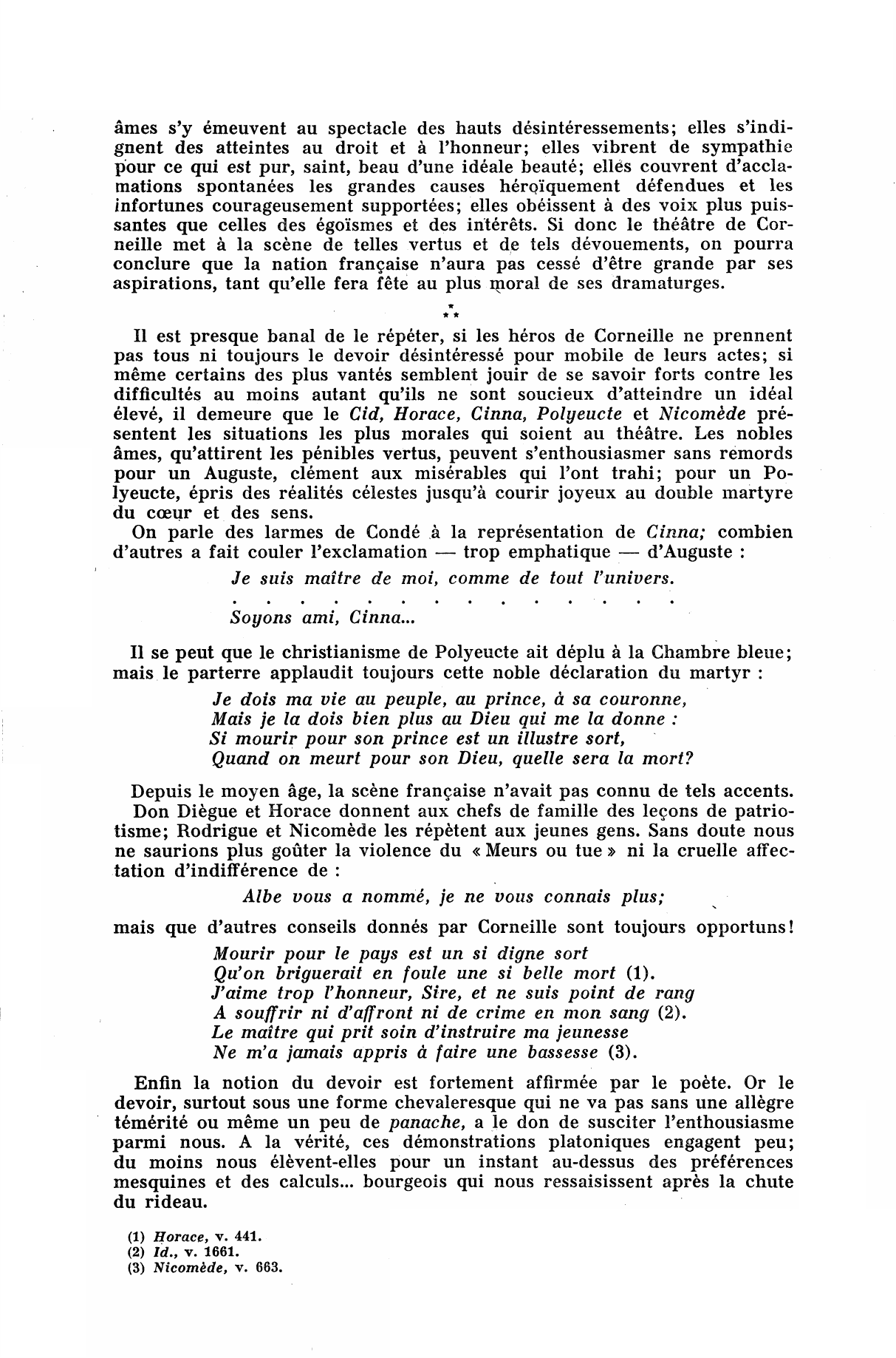 Prévisualisation du document Pensée de Nisard sur la moralité du théâtre de Corneille.