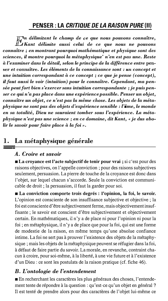 Prévisualisation du document PENSER : LA CRIT/UUE DE LA RAISON PURE (11)

E

n délimi� nt le cha"':p de �e que nous pouvons...
