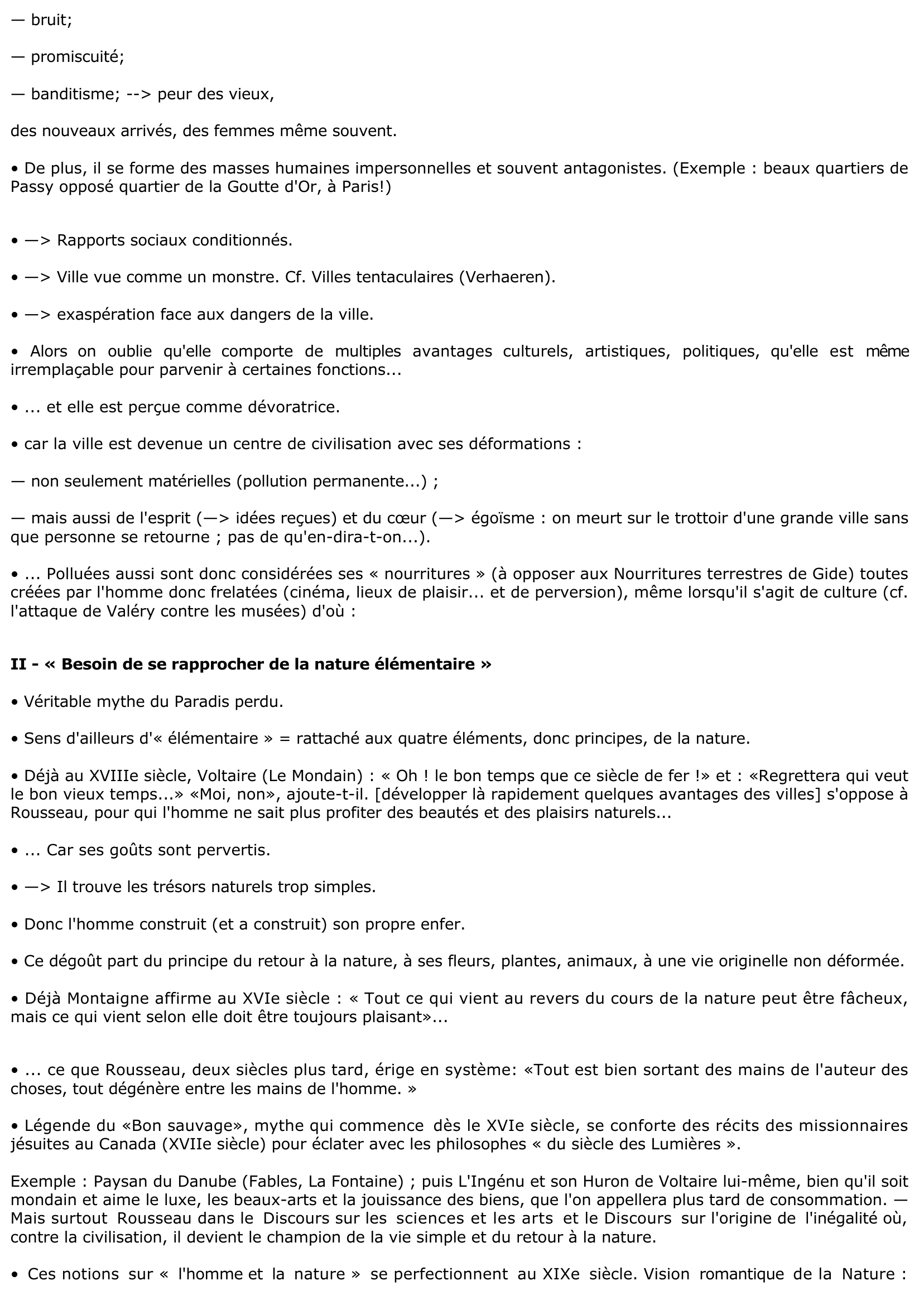 Prévisualisation du document Pensez-vous, comme Michel Tournier, que l'homme lassé de «décors et de nourritures artificiels» éprouve le besoin de se rapprocher de la nature élémentaire ? Ou trouvez-vous pour votre part que l'homme est parfaitement à l'aise dans un monde qu'il a entièrement recréé ?