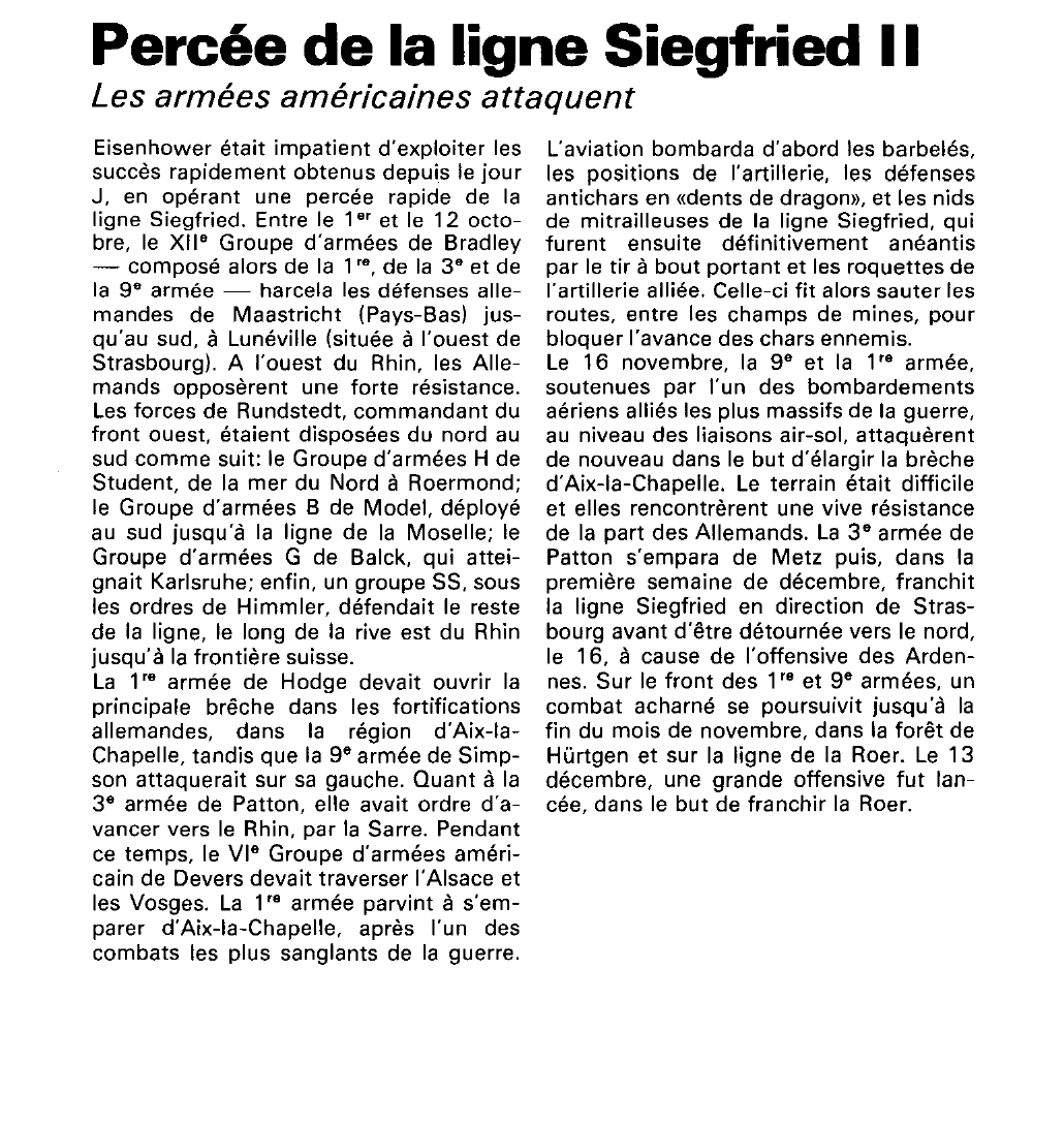 Prévisualisation du document Percée de la ligne Siegfried (seconde guerre mondiale).
