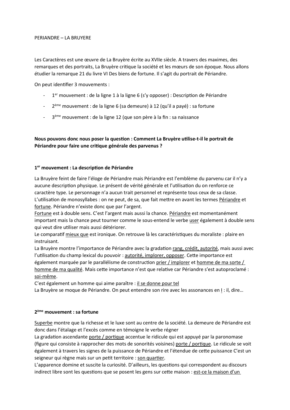 Prévisualisation du document PERIANDRE La bruyère