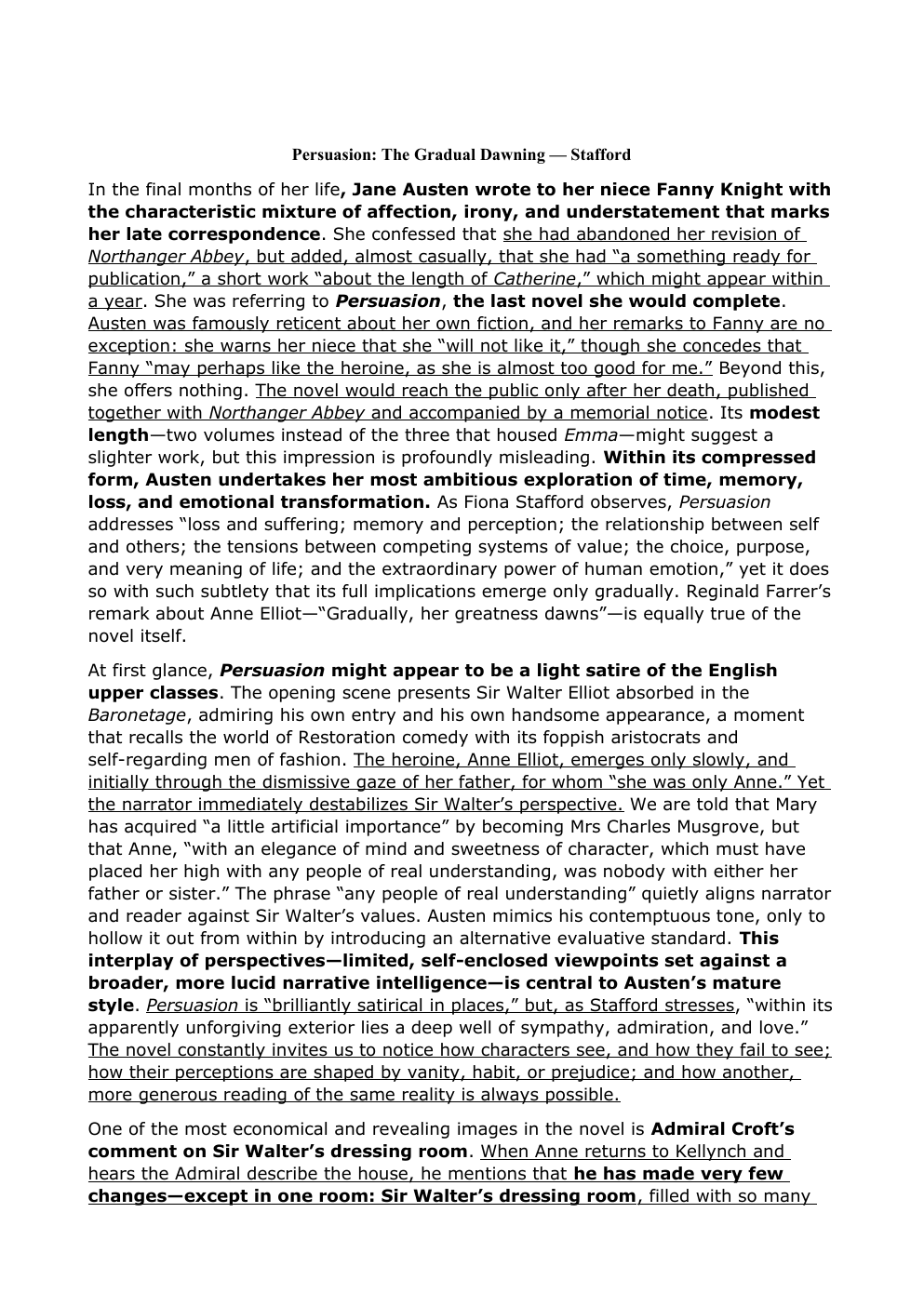 Prévisualisation du document Persuasion: The Gradual Dawning — Stafford