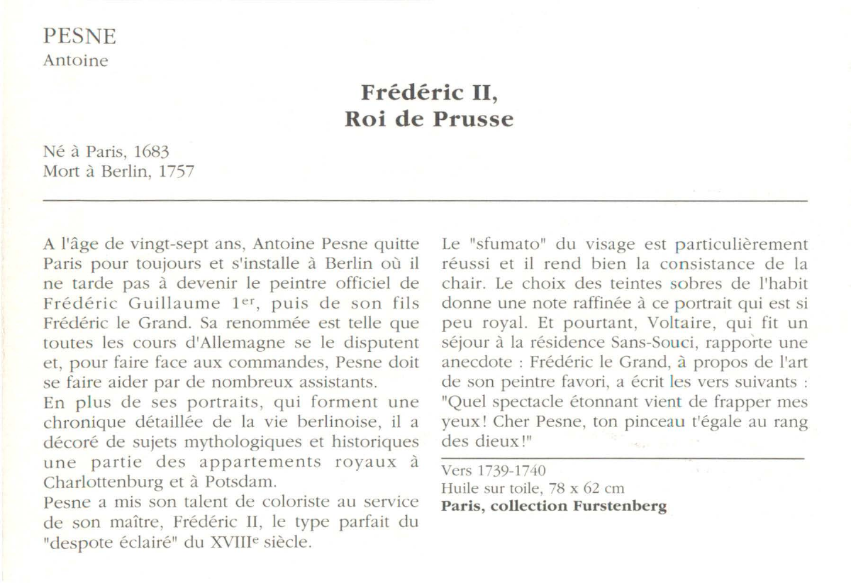 Prévisualisation du document PESNE Antoine : Frédéric II, Roi de Prusse