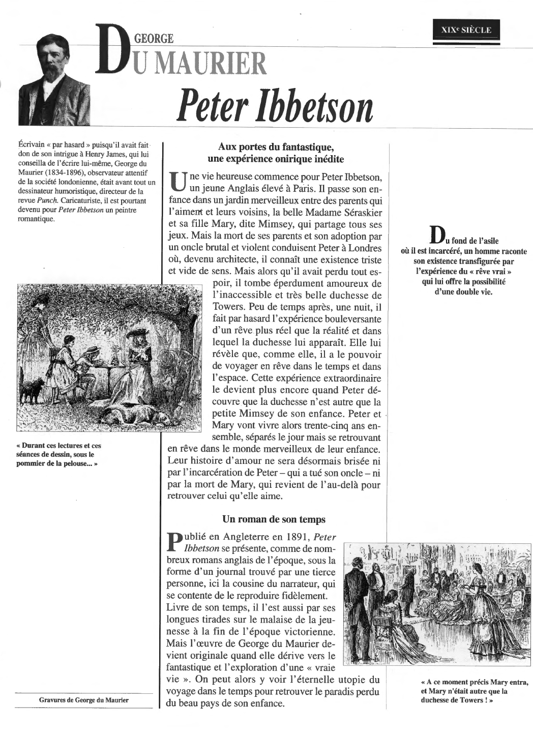 Prévisualisation du document Peter Ibbetson