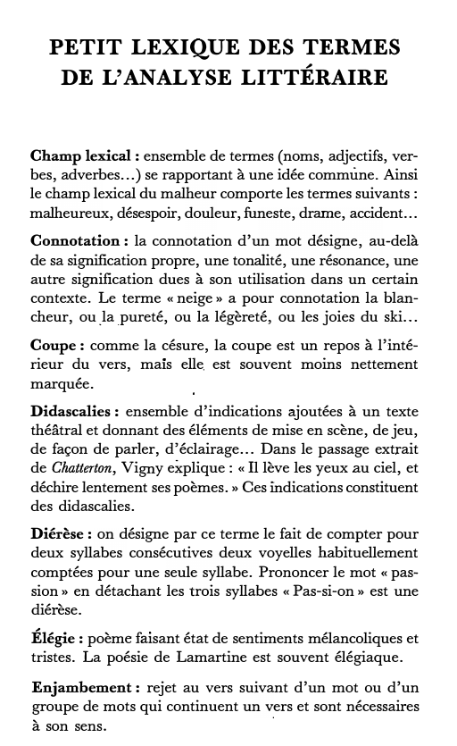 Prévisualisation du document PETIT LEXIQUE DES TERMES DE L'ANALYSE LITTÉRAIRE